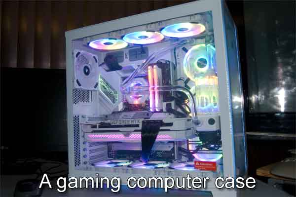 A gaming computer case