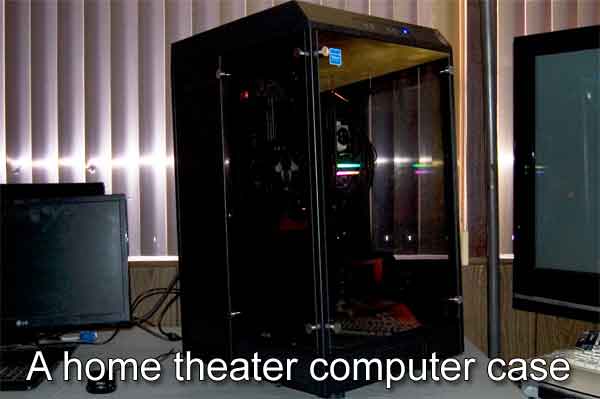 A home theater computer case