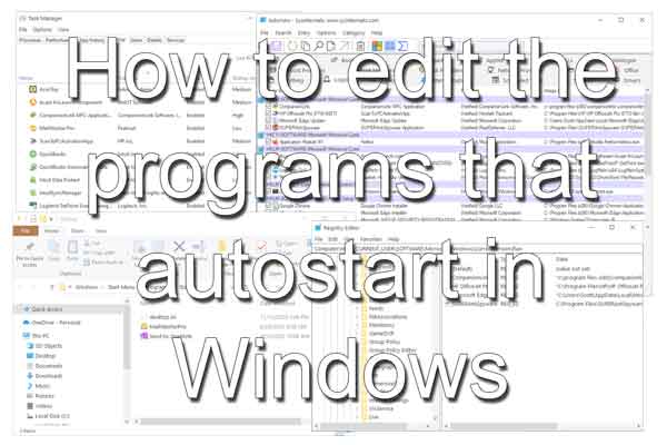How to edit the programs that autostart in Windows