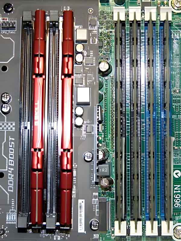 Install the memory modules