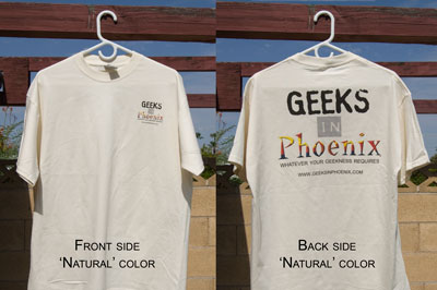 Geeks in Phoenix T-Shirt - Natural color