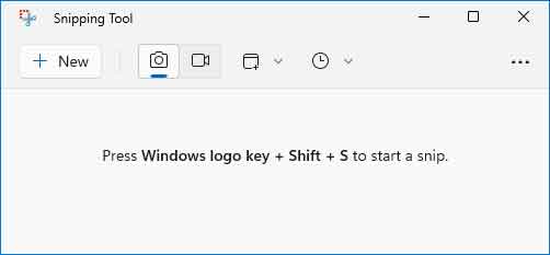 The Snipping Tool inside of Windows
