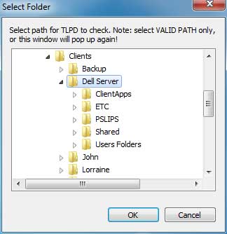 Too Long Path Detector folder selection screen