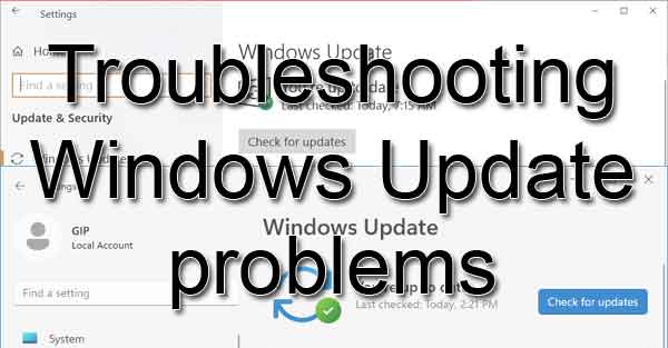 Troubleshooting Windows Update problems