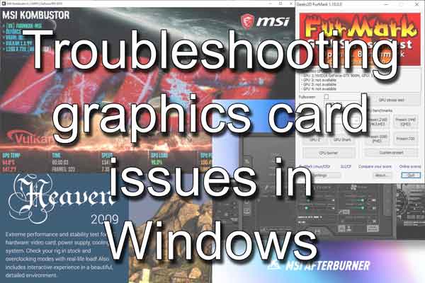 Troubleshooting graphics card issues in Windows