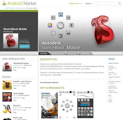 Autodesk Sketchbook Mobile for Android