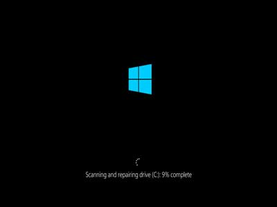 CHKDSK running on Windows 10 Tech Preview boot