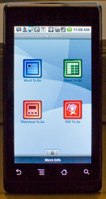 Documents To Go on the Android platform