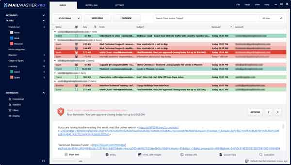 Easily manage your email with Mailwasher Pro 8