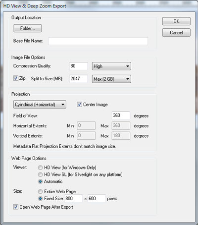 HD View / Deep Zoom export in Photoshop plug-in