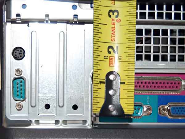 A photo of a half-height expansion slot