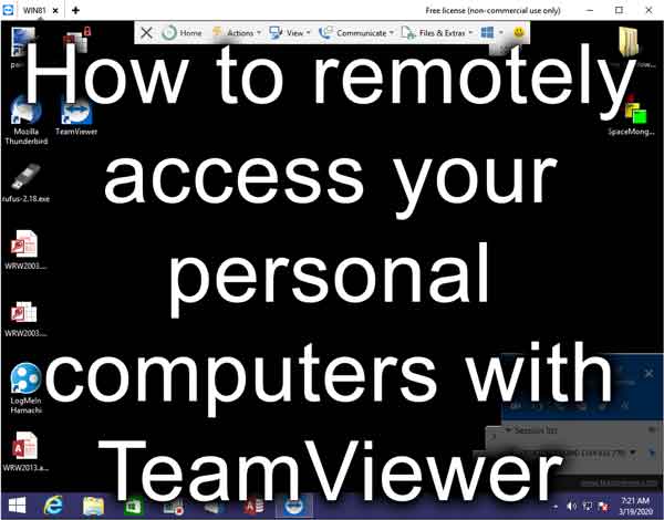 How to remotely access your personal computers with TeamViewer