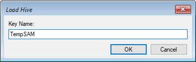 Load hive key name