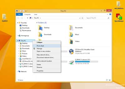 Pinning This PC to the Windows 8 Start screen