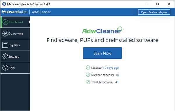 Portable program - Adwcleaner