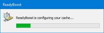 ReadyBoost configuring the cache inside of Windows 11