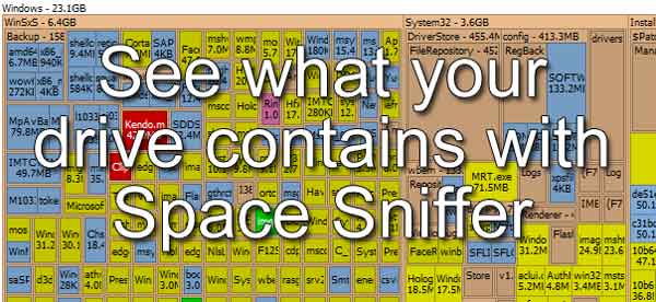 See what your drive contains with Space Sniffer