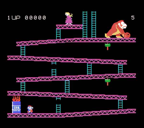 The Colecovision version of Super Donkey Kong