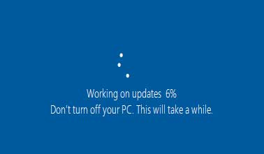 The forth screen in the Windows 10 Update Assistant