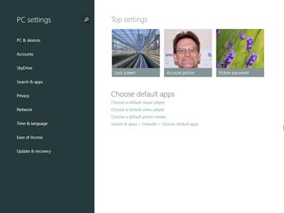 The redesigned PC settings inside of Windows 8.1 Preview