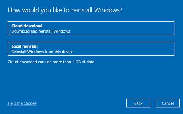 Windows 10 Reset 8