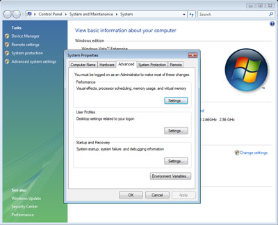 Windows Vista Pagefile Settings 2