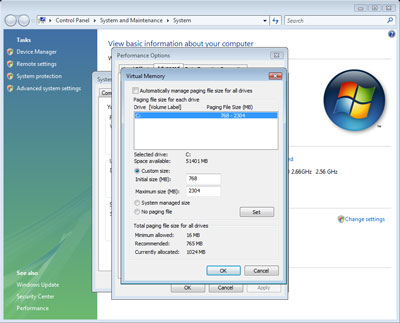 Windows Vista Pagefile Settings 4