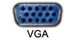 VGA display connector