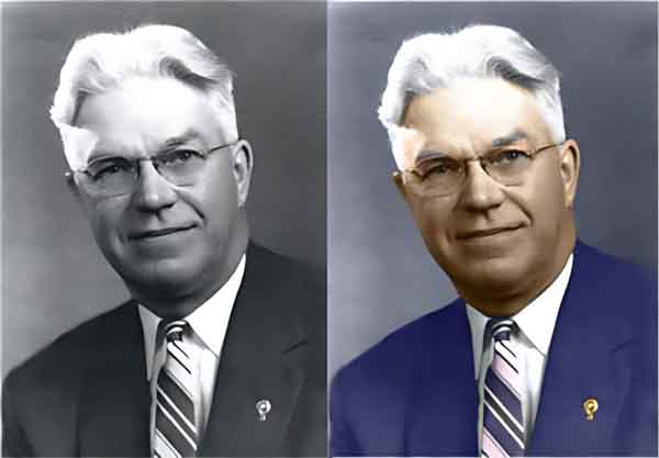 A sample of our Photo Colorization service that transforms black & and white photos into colorized versions A sample of our Photo Colorization taking a black & white photograph and adding color to it